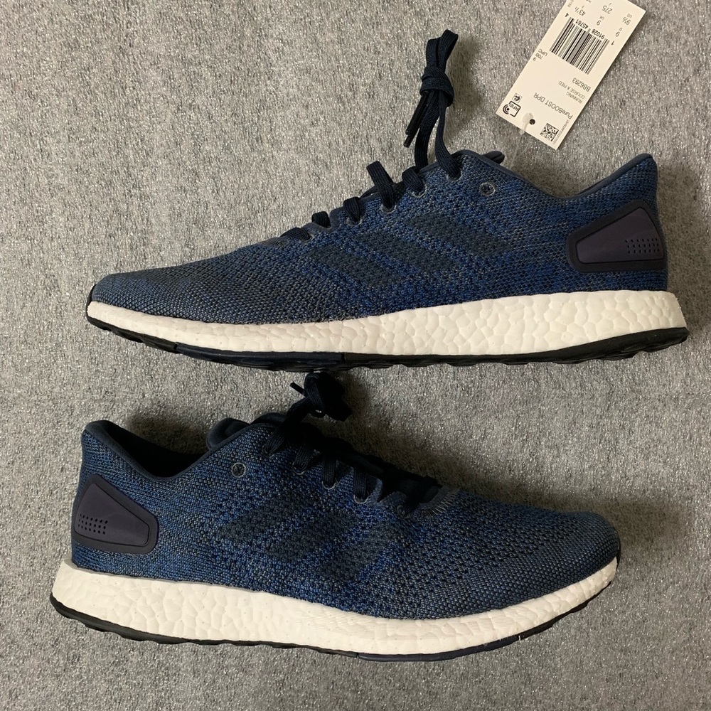 New Men’s Adidas Pureboost US 9.5 DPR Navy Blue